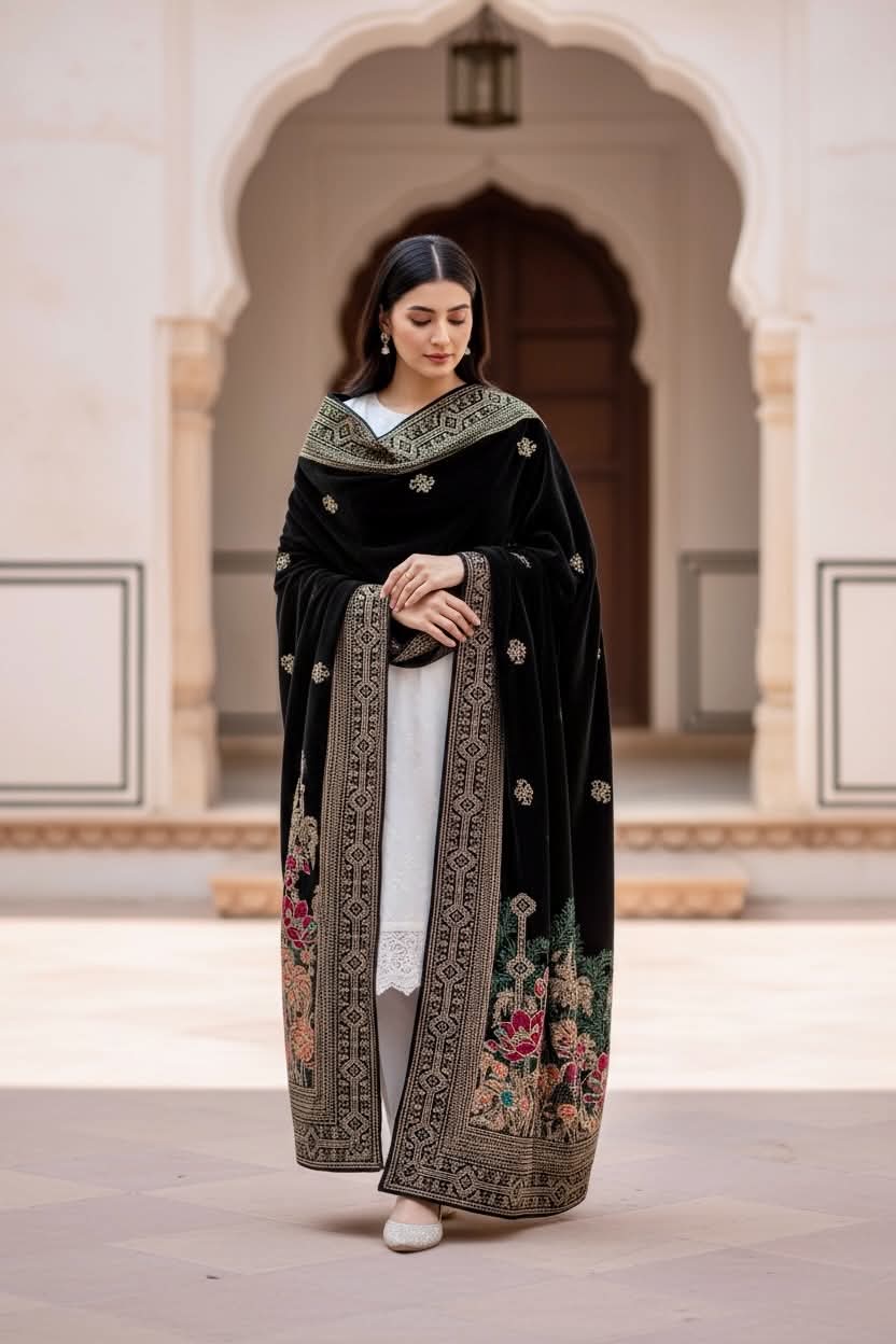 Luxury velvet Shawl