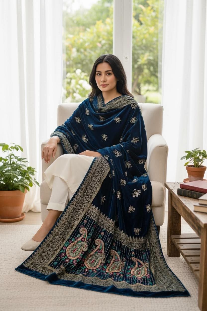 Luxury velvet Shawl
