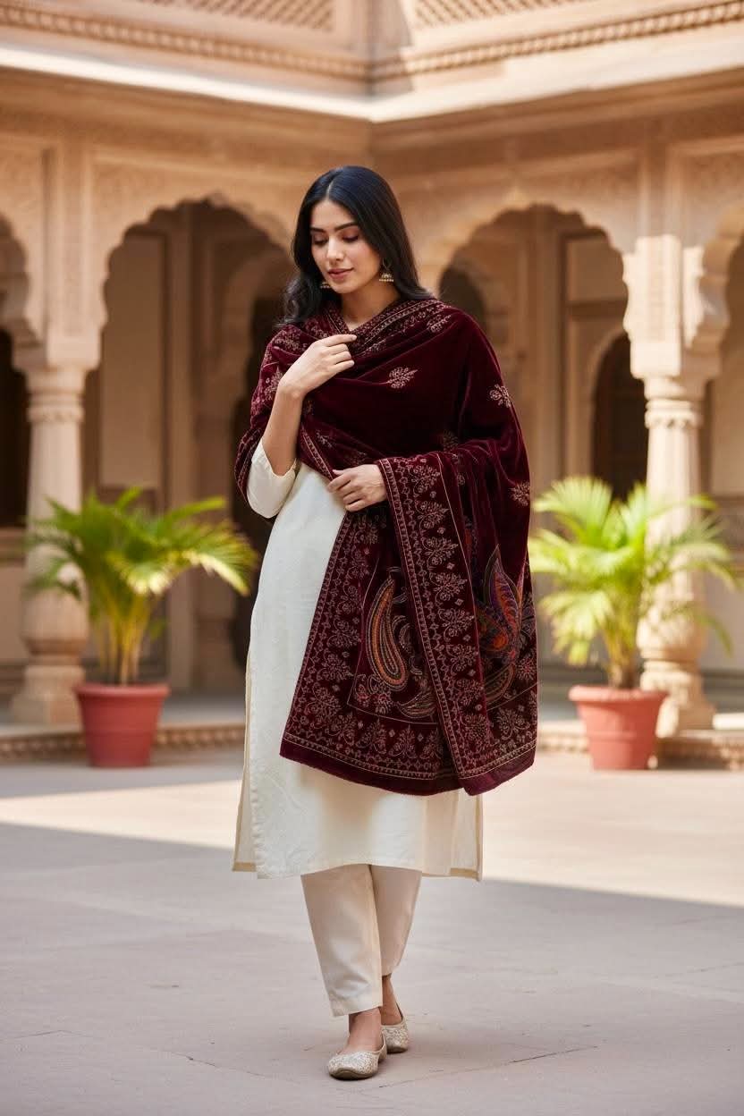 Luxury velvet Shawl
